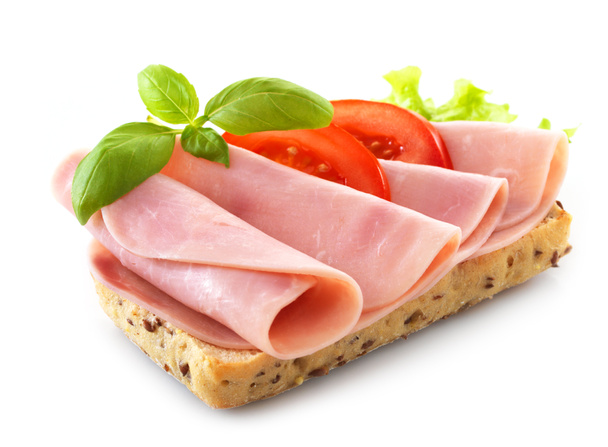 Sandwich with pork ham - Photo, Image