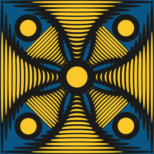 Vierkanten en geometrische vormen Patroon - Vector, afbeelding