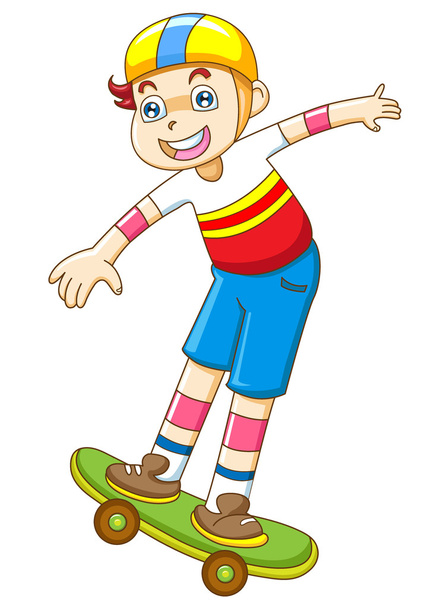 the boy in skateboarding - Foto, Bild