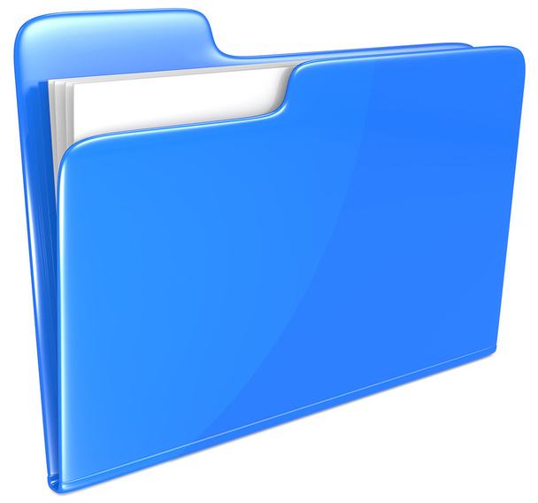 Blue Folder. - Фото, изображение