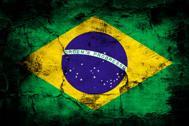 bandeira grunge do brasil - Foto, Imagem