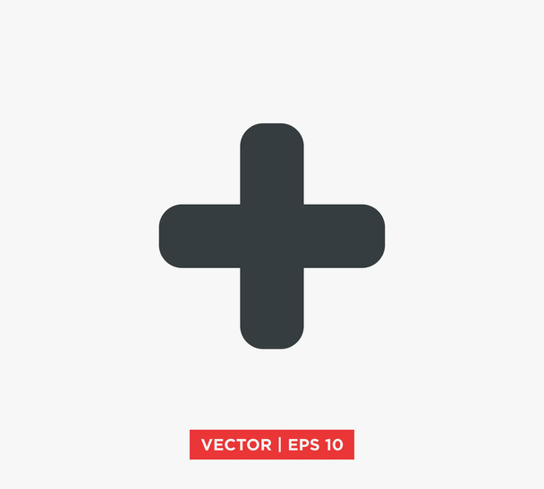 Icono Cruz vector ilustración
 - Vector, imagen