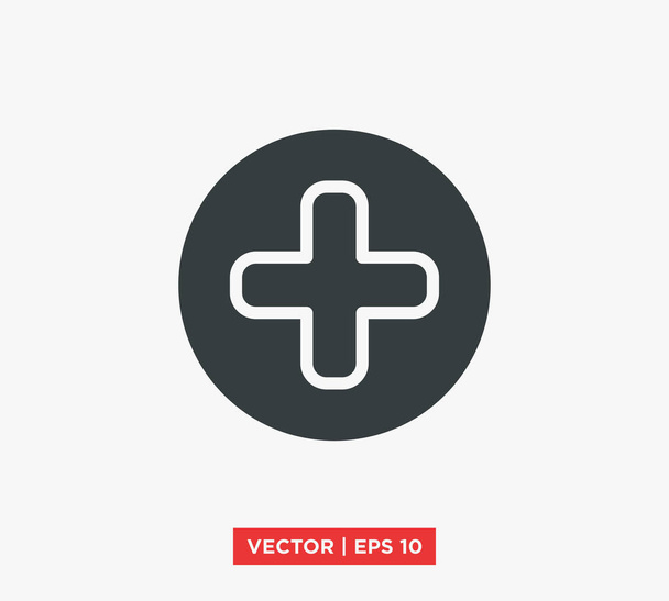 Cross Icon Vector Illustration - Vector, Image