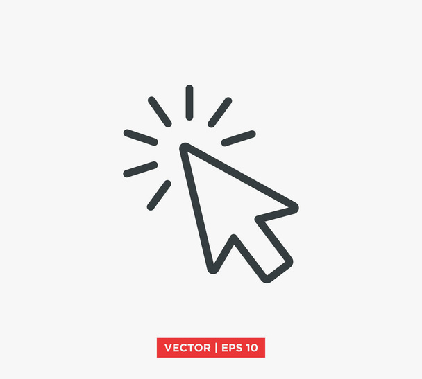 Illustrazione vettoriale dell'icona freccia puntatore
 - Vettoriali, immagini