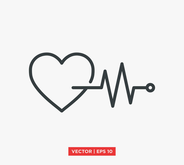 Καρδιακός παλμός εικόνα διανυσματικού παλμού - Διάνυσμα, εικόνα