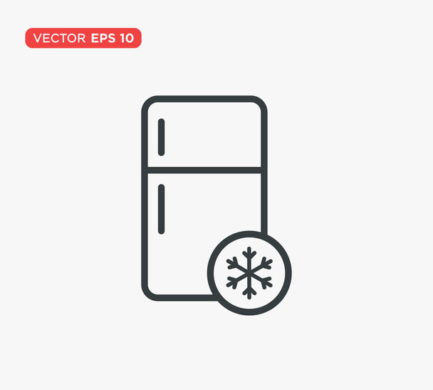 Buzdolabı Simgesi Düz Vektör İllüstrasyon - Vektör, Görsel