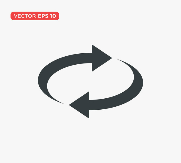 Rotatie pijlpictogram vector illustratie - Vector, afbeelding