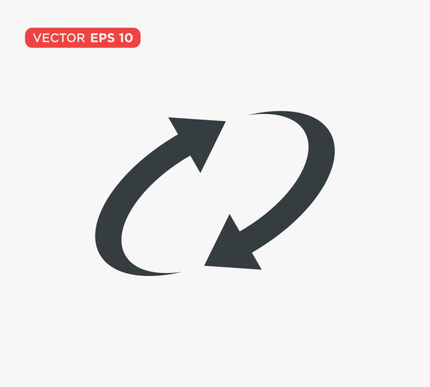 Rotatie pijlpictogram vector illustratie - Vector, afbeelding
