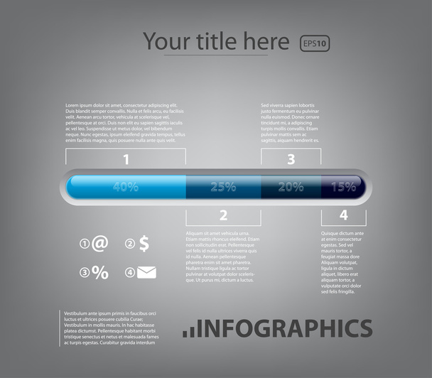 Infographics bar - Vector, Image