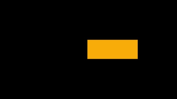 Κίνηση κειμένου που λείπει σε πλήρη HD. εξαφάνιση προσώπου κίνηση γραφικά κομψή κίνηση κειμένου αφίσα κίνησης, κείμενο banner σε μαύρη οθόνη - Πλάνα, βίντεο