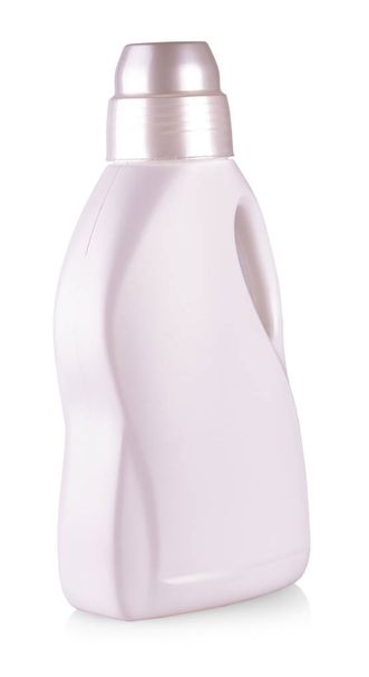 A fehér műanyag palack egy fogantyúval, fehér - Fotó, kép