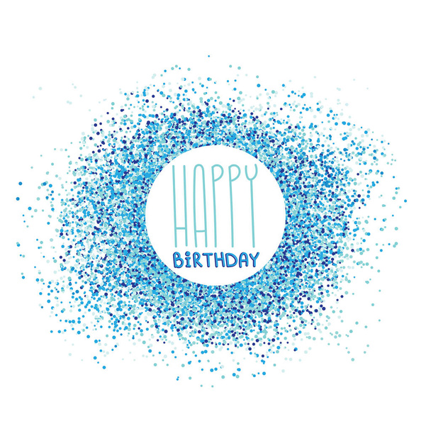 Happy birthday greeting card celebration postcard template - Vektor, kép