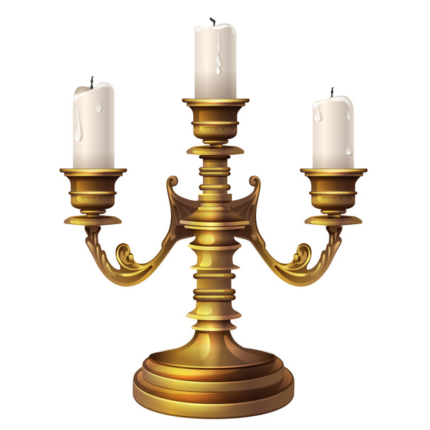 candeliere e tre candele
 - Vettoriali, immagini