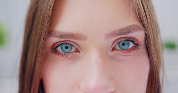 Young Ladys Eyes. Detail Shot - Footage, Video