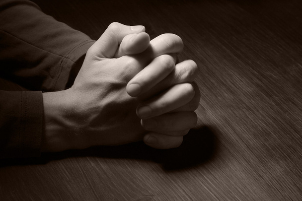 Imagen de manos rezando - Foto, imagen