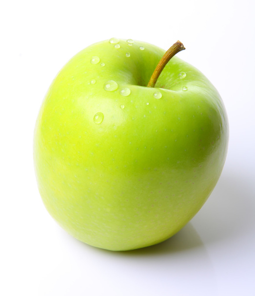 εικόνα του πράσινου μήλου με νερό που πέφτει - Φωτογραφία, εικόνα