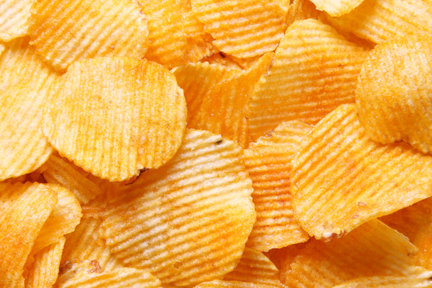 Potato chips background - Φωτογραφία, εικόνα