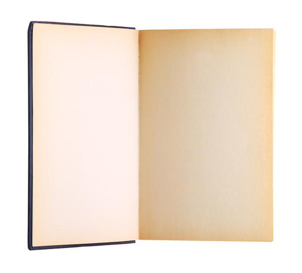 白で隔離される開かれた空白の本のイメージ - Fotografie, Obrázek