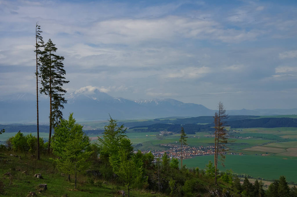 View to High Tatras mountains from Klastorisko in Slovak Paradise National Park in Slovakia - Photo, Image