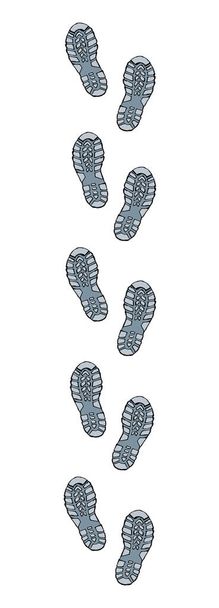 Impronte di scarpe. Disegno vettoriale
 - Vettoriali, immagini