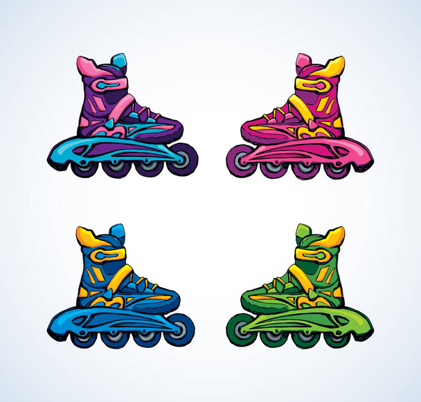 Roller Skate. Vector drawing - Vector, Image