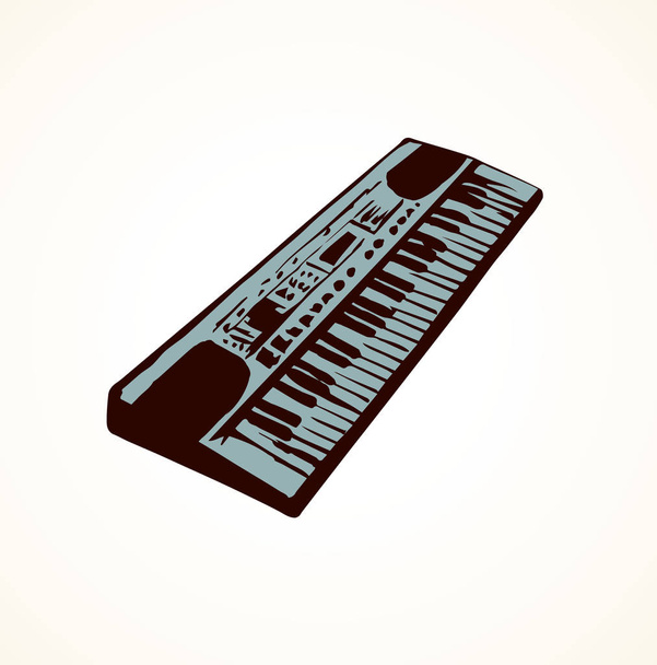 Synthesizer. Vector drawing - Vector, Image