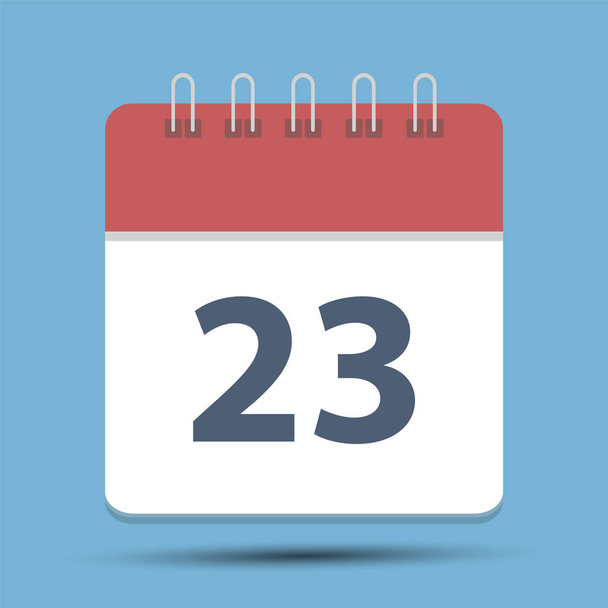 Date 23 Simple Calendar - Διάνυσμα, εικόνα