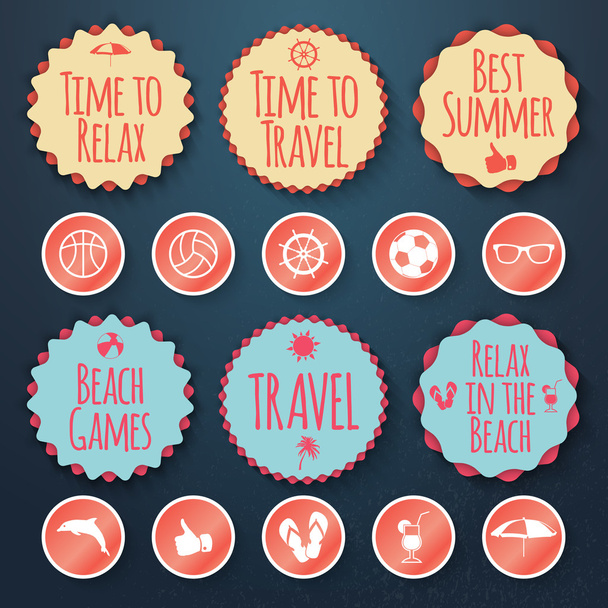 Travel web collection - Vector, afbeelding
