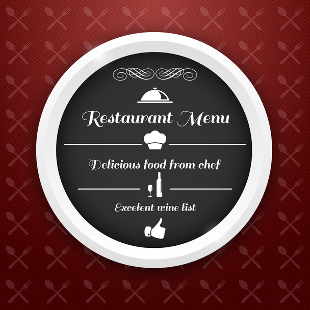 Restaurant menu design - Vektor, obrázek