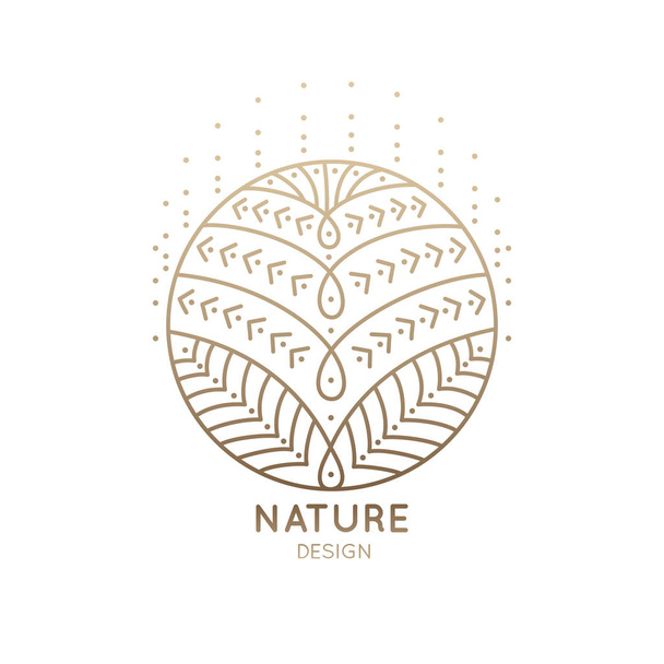 Logo Mandala abstrakte Natur - Vektor, Bild