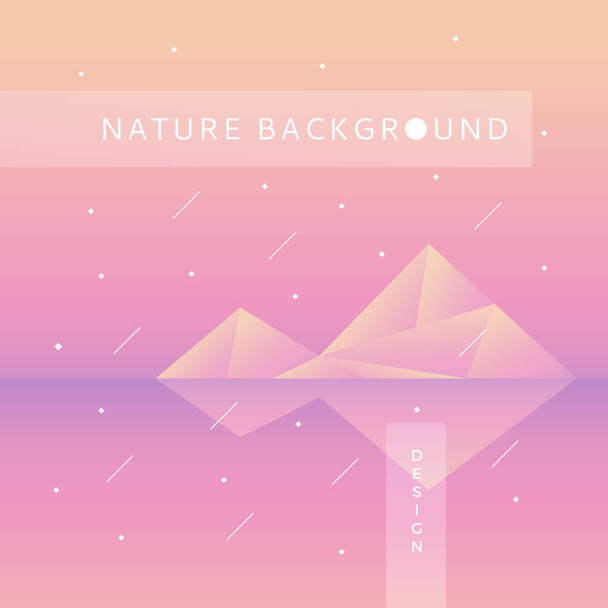 Nature poligonal background - Vector, Image