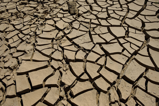 textura seca da terra rachada - Foto, Imagem