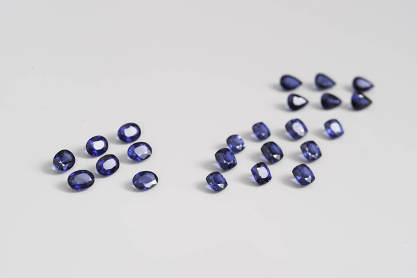 Natural Loose Blue Sapphire Gemstone. - Photo, Image