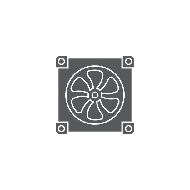 Símbolo do ícone do vetor do refrigerador do computador isolado no fundo branco
 - Vetor, Imagem