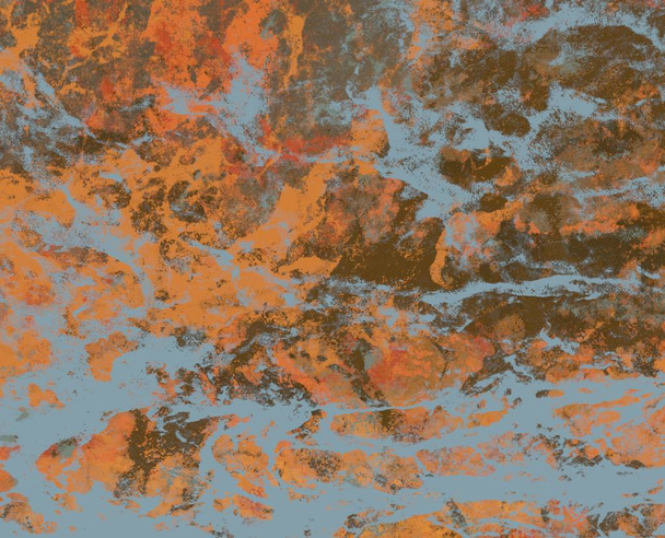 cracked colorful surface, grungy antique concrete background - Foto, Bild
