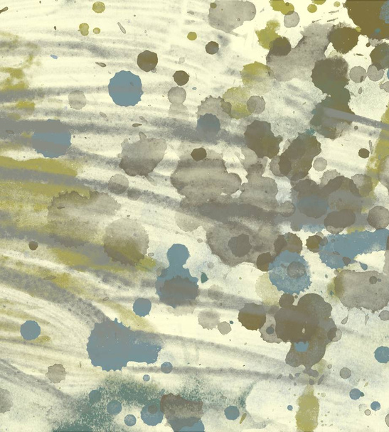 grunge background with abstract colored watercolor stains  - Фото, зображення