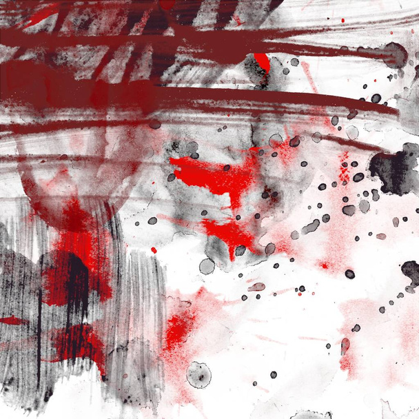 abstract watercolor strokes and brushes pattern - 写真・画像