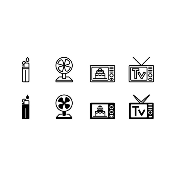 household electronic appliance icon vector illustration isolated - Vector, Image
