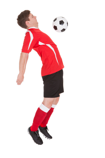 Soccer Player With Ball - Φωτογραφία, εικόνα