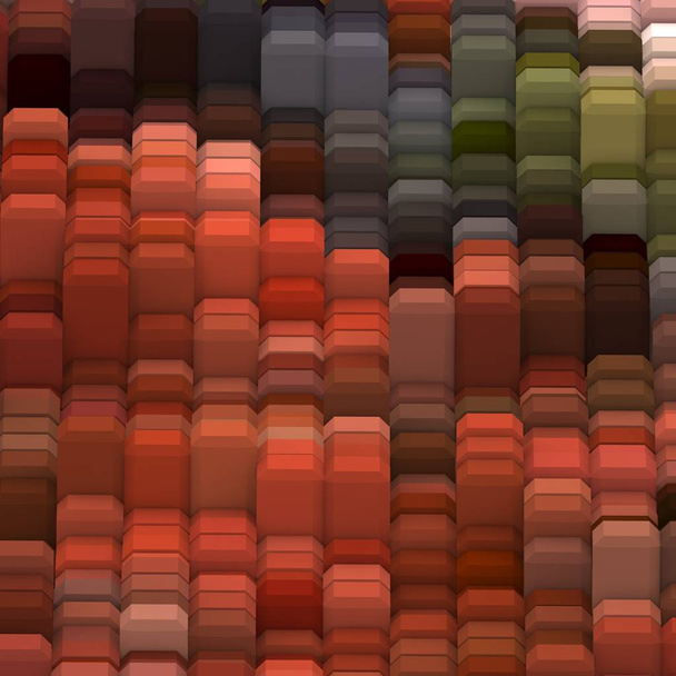 3D illustration. Web modern backdrop. Colorful pattern. Abstract geometric shapes. Background. - Фото, изображение