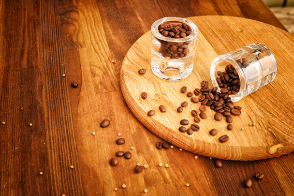 Primer plano granos de café - Foto, Imagen
