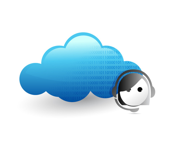 cloud computing customer support concept - 写真・画像