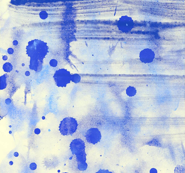 grunge watercolor strokes and stains background with copy space  - 写真・画像