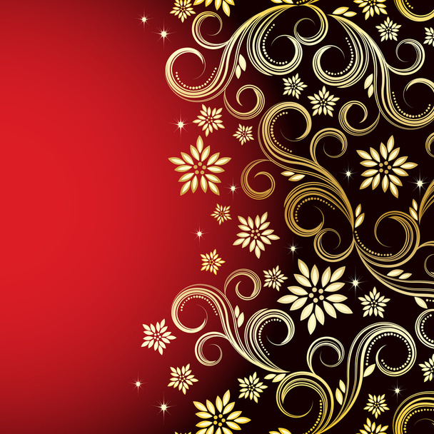 Holiday floral background - Vector, Image