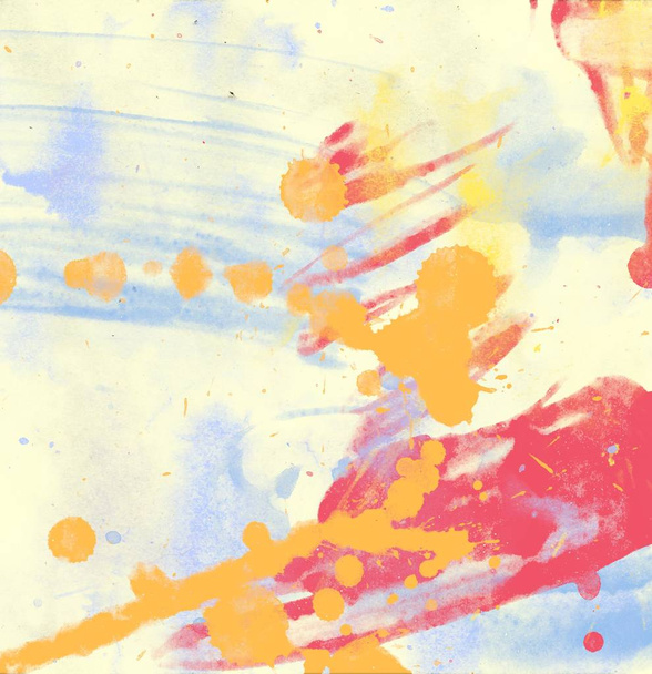 abstract watercolor strokes and stains in grunge pattern - Photo, image