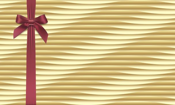 Textured background with bow - Vector, afbeelding