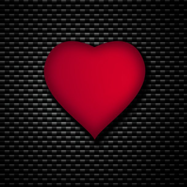 Fondo rojo del corazón - Foto, imagen
