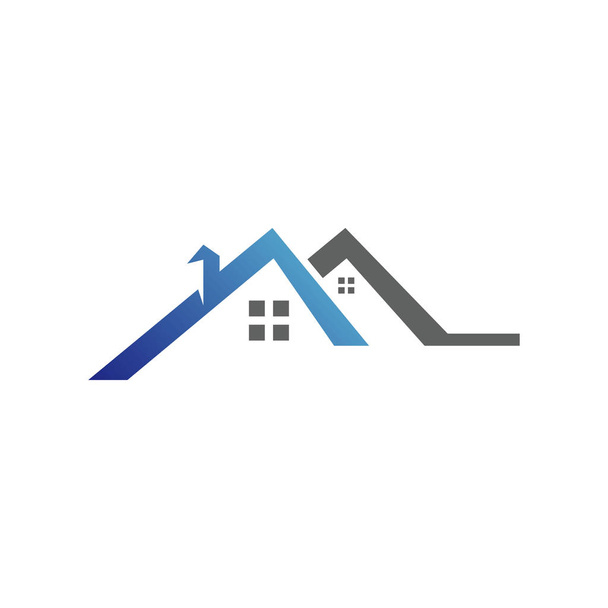 Mülkiyet ve İnşaat Logo tasarım ev - Vektör, Görsel