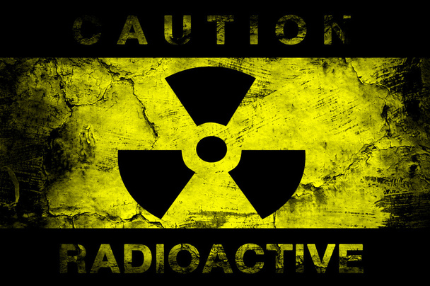 πυρηνικός κίνδυνος προειδοποίηση φόντο - Φωτογραφία, εικόνα
