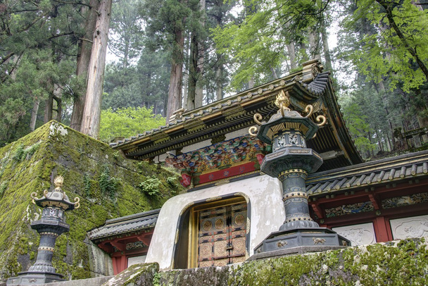 Koka-mon Gate of Iemitsu Mausoleum (Taiyuinbyo), Nikko, Japan. Shrines and Temples of Nikko is UNESCO World Heritage Site since 1999. - Zdjęcie, obraz
